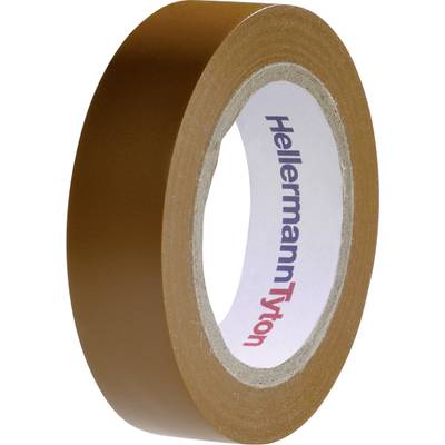 HellermannTyton HelaTape Flex 15 710-00107 Electrical tape HelaTape Flex 15 Brown (L x W) 10 m x 15 mm 1 pc(s)