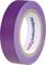 A purple roll of adhesive tape, lying on its side, with a white inner ring displaying 'HellermannTyton'.