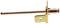 A copper tube with an attached brass angle bracket, suitable for fixing or mounting in mechanical applications.