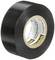 A roll of black vinyl electrical tape, suitable for electrical applications, lying on a white surface.