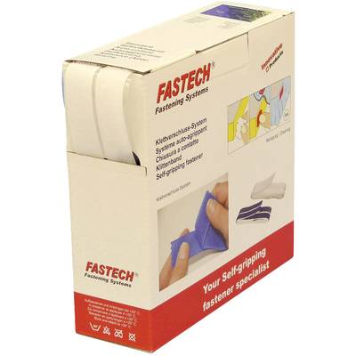 FASTECH® B20-SKL000010 Hook-and-loop tape stick-on (hot melt adhesive) Hook and loop pad (L x W) 10000 mm x 20 mm White 