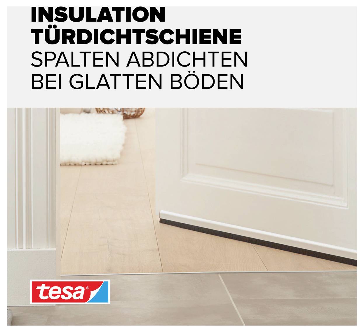 tesa STANDARD 05433-00100-00 Door sealing rail tesamoll® White (L x W) 1 m x 40 mm 1 pc(s)-2