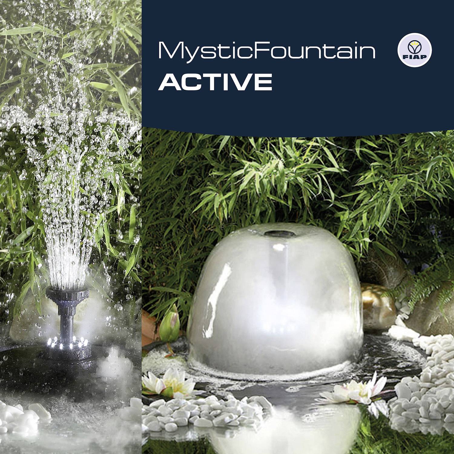 FIAP 3014 Fungal Active Floating waterfeature incl. fogger, incl. illumination 2500 l/h-4