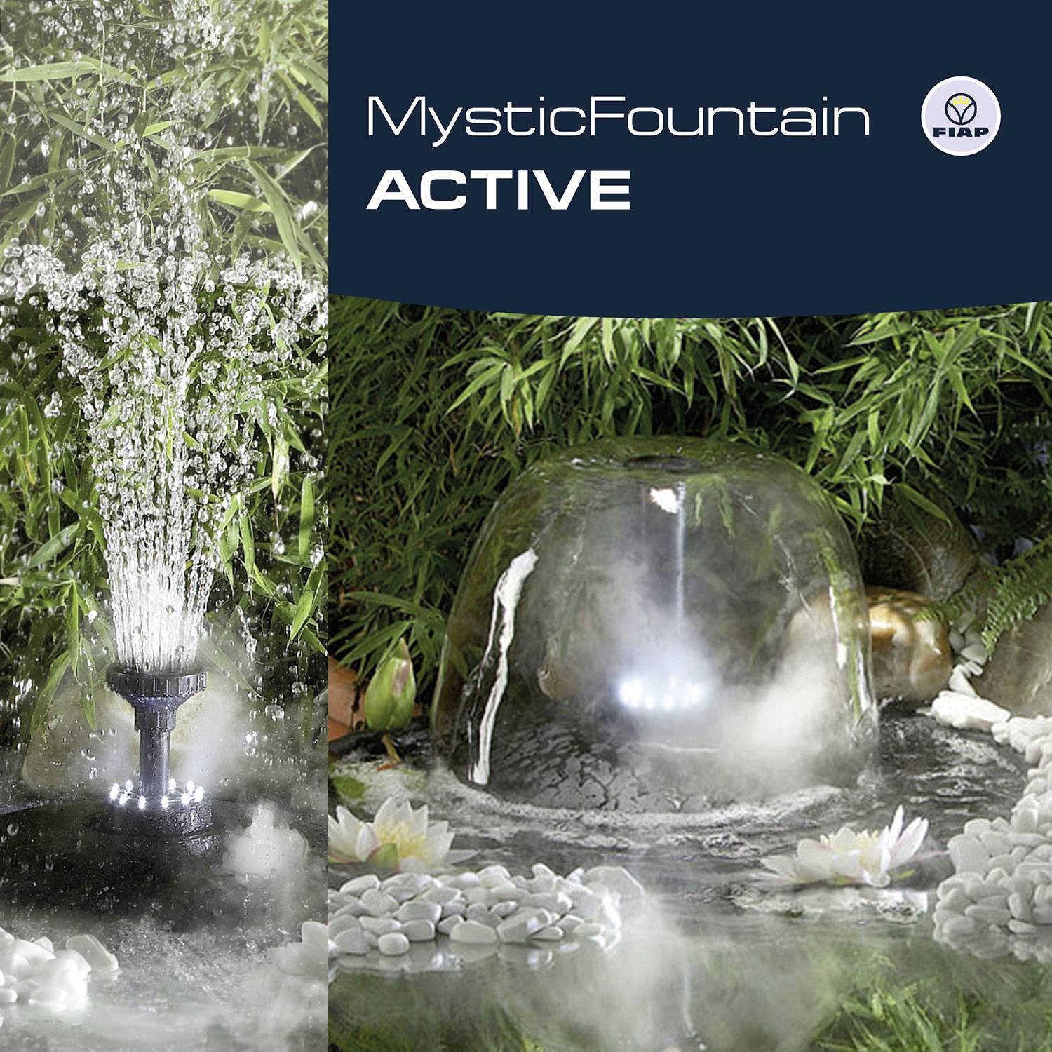 FIAP 3014 Fungal Active Floating waterfeature incl. fogger, incl. illumination 2500 l/h-5