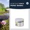 'Pond Basic' pond care product packaging by Fiap, featuring an image of a blooming water lily in a clear pond.
