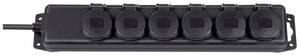 Brennenstuhl 1159970 Power strip 6x Black PG connector 1 pc(s)