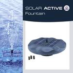 Bell'Acqua® SOLAR FOUNTAIN - floating solar water game with different attachments