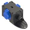 PCE 9430406 3x Socket splitter Black, Blue