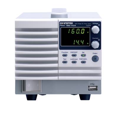 GW Instek PSW160-14.4 Bench PSU (adjustable voltage) 0 – 16 V DC 0 – 14.4 A 720 W No. of outputs 1 x