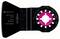 Black Bosch Starlock blade with purple centre, labelled 'Multi Material'. Suitable for versatile applications.