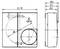 Technical drawing of a mechanical component with dimensions. Top view: circular element with 60-unit diameter. Side view: depth 28.5, 27.1, and 25.5 units.