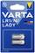 'VARTA LR1 Batteries', two alkaline batteries on a blue background in a blister pack, manufacturer's logo, battery experts since 1887.