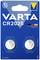 Two VARTA CR2025 button cell batteries, packaged in a blue box. Text: 'Battery Experts Since 1887', 'Child Safety'.