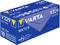 Blue packaging of Varta batteries, Model V329 SR731SW, 1.55V, silver, mercury-free, for watches, contains 10 pieces.<br><br>Blue packaging of Varta batteries, Model V329 SR731SW, 1.55V, silver, mercury-free, for watches, contains 10 units.