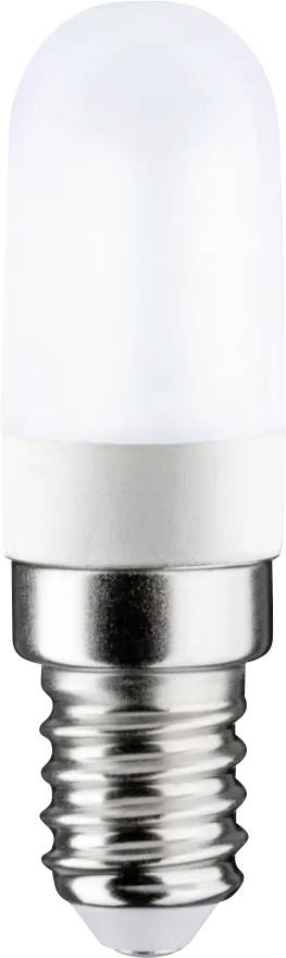 A white LED light bulb with an E14 screw fitting. Ideal for energy-efficient lighting.