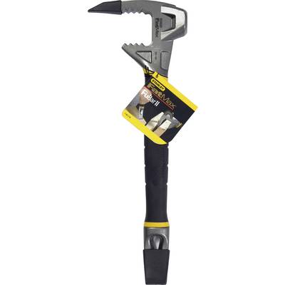 A multi-functional tool with a black handle and a metallic head, suitable for various construction tasks.