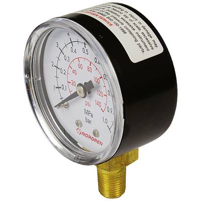 Norgren Manometer 18-015-028  Connector (pressure gauge): Bottom  0 up to 25 bar External thread R1/8 1 pc(s)