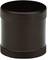 A black cylindrical plastic container with a screw-on lid, suitable for storing small objects or substances.