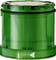 A transparent green plastic container with a screw-on lid, commonly used for storing small items or for medical purposes.