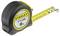 A yellow tape measure with a black casing, displaying 'STANLEY TYLON 8m' on it. It shows measurements in centimetres and inches.