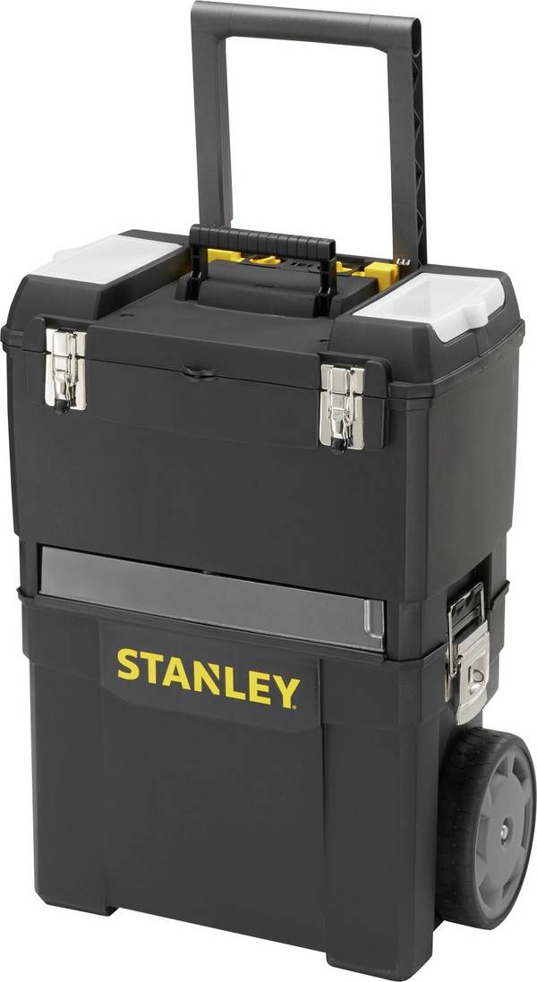 STANLEY 1-93-968 Stanley Mobile Work Centre - Koffer mit Rollen Tool box (empty)  Black