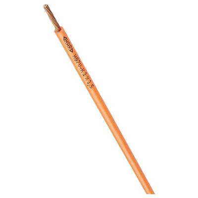 Orange electrical cables with copper wire, marked 'H07V-K 1x2.5', suitable for electrical installations.