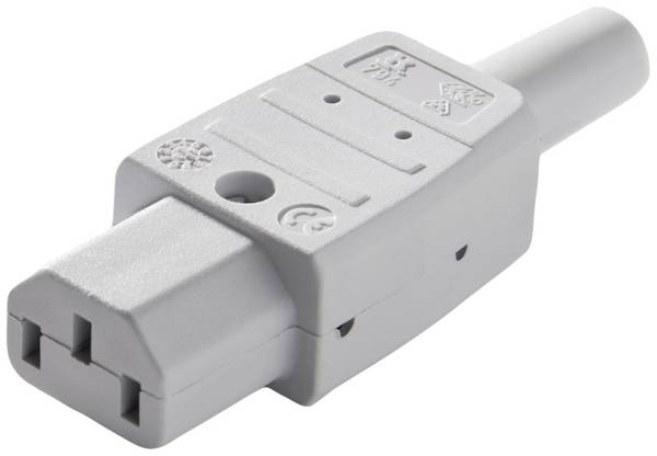 Martin Kaiser 794/gr IEC connector 794 Socket, straight Total number of pins: 2 + PE 10 A Grey 1 pc(s)