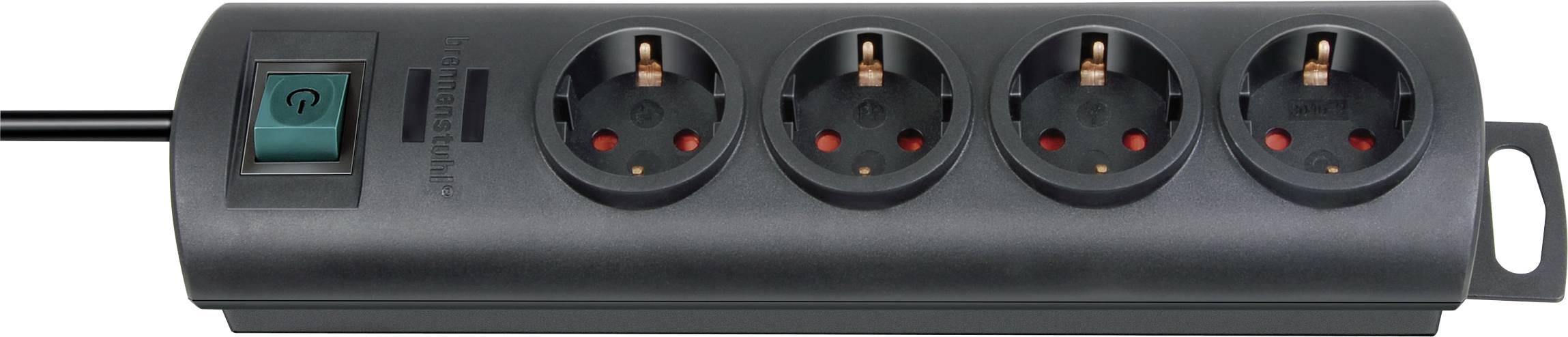 Brennenstuhl 1153300124 Power strip (+ switch) 4x Black PG connector 1 pc(s)