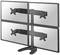 Four monitor mounts on a stand, suitable for mounting multiple displays.