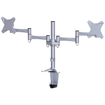 Monitor mount with three arms for screens. Each arm is adjustable for different screen sizes. Ideal for optimised workstation arrangement.