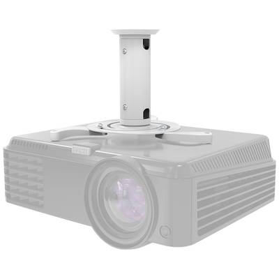 Neomounts BEAMER-C80WHITE Projector ceiling mount Tiltable, Rotatable Max. distance to floor/ceiling: 15 cm  White