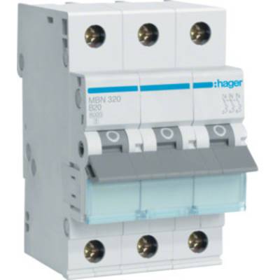 Hager MBN320  Circuit breaker    3-pin 20 A  