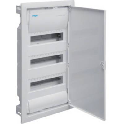   Hager  VU36NC    Switchboard cabinet  Flush mount  No. of partitions = 36  No. of rows = 3  Content 1 pc(s)