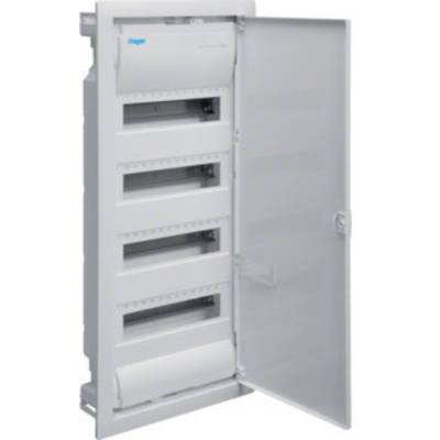   Hager  VU48NC    Switchboard cabinet  Flush mount  No. of partitions = 48  No. of rows = 4  Content 1 pc(s)