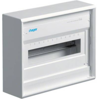   Hager  VA12CN    Switchboard cabinet  Surface-mount  No. of partitions = 12  No. of rows = 1  Content 1 pc(s)