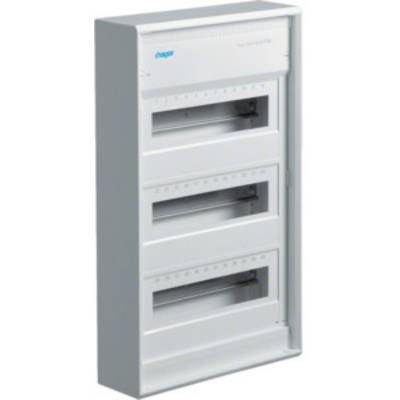   Hager  VA36CN    Switchboard cabinet  Surface-mount  No. of partitions = 36  No. of rows = 3  Content 1 pc(s)