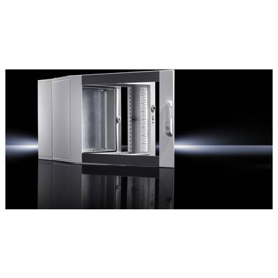 'Open metal cabinet with reflection on a black glossy surface, against a dark background with light reflections.'