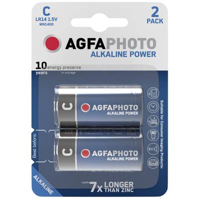 AgfaPhoto LR14 C battery  Alkali-manganese  1.5 V 2 pc(s)