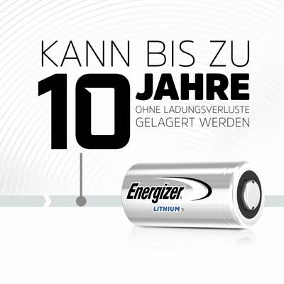 Energizer's 'Lithium' battery lasts up to 10 years without loss of charge.