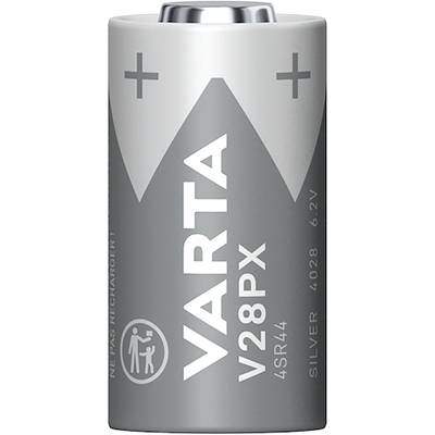 Image of Varta SILVER Cylindr.V28PX/4SR44 Bl1 Camera battery 4SR44 Silver oxide 145 mAh 6.2 V 1 pc(s)