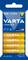 'Pack of eight AAA VARTA LONGLIFE alkaline batteries, suitable for small electronic devices. Manufactured in Germany.'