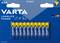 'VARTA AAA Batteries, Pack of 10, LONGLIFE POWER, alkaline. Suitable for remote controls and other devices. Manufactured in Germany.'
