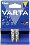 Varta LITHIUM AAA Bli 2 AAA battery Lithium 1100 mAh 1.5 V 2 pc(s)