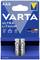 Two AAA batteries by Varta in a blue package with the text 'Ultra Lithium'. Ideal for cameras and smart home devices.