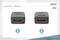 'HDMI Adapter' shows two identical HDMI adapters from the front and back. Left: socket, right: plug. Designed for 3D and 4K resolutions.