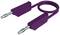 Speaker cable with two banana plugs, purple jacketed. Suitable for home audio installations or professional applications.