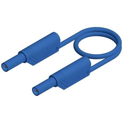 SKS Hirschmann MLS WS 100/2,5 bl Safety test lead Banana jack 4 mm Banana jack 4 mm 1.00 m Blue 1 pc(s)