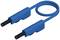 A blue induction cable with two identical plugs and a long cable in between.