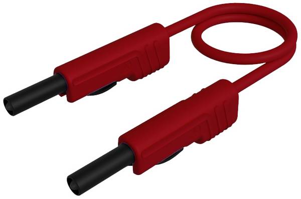 Hirschmann Test & Measurement MLB 100/1 V rt Test lead Banana jack 4 mm Banana jack 4 mm 1.00 m Red 1 pc(s)