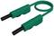 'Green skipping rope with black handles, illustrated in a looped configuration.'
